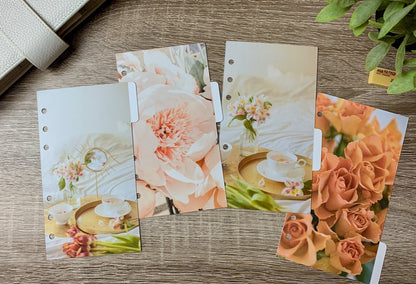 Peach Planner Dividers