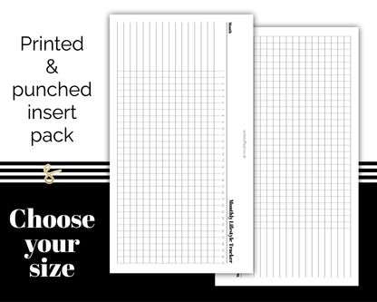 Lifestyle Tracker - Printed Planner Inserts