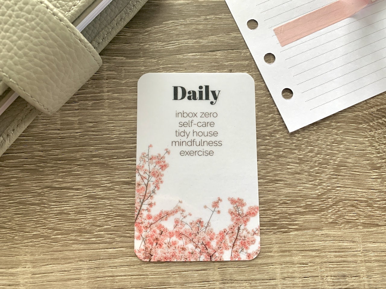 Custom Text Task Card - Blossom