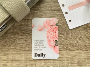 Custom Text Task Card - Roses and Macarons