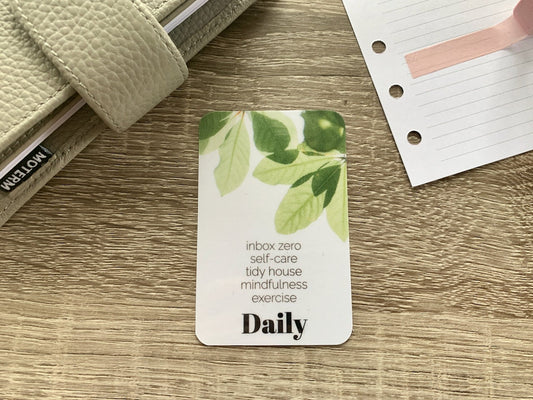 Custom Text Task Card - Foliage