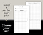 Load image into Gallery viewer, Gratitude Tracker - Printed Planner Inserts

