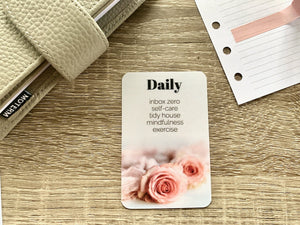 Custom Text Task Card - Roses