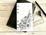 Load image into Gallery viewer, Small Monochrome Floral Dashboard
