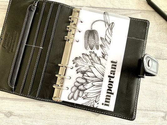 Chequered Lily - Vellum Custom Text Page Marker