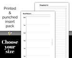 Load image into Gallery viewer, Meal Planner and Shopping List - Printed Planner Inserts
