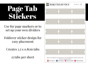 Mushroom Page Tab Stickers