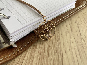 Gold Coral Bookmark - Ring Planner Accessories