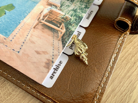 Gold Shell Clip - Luxe Planner Charm