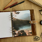 Load image into Gallery viewer, Autumn hike - Fall Dashboard - Fits A5, B6, Personal Wide, Personal, A6, Pocket, Mini Ring Planners. Protective Cover.
