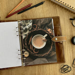 Load image into Gallery viewer, Autumn chai - Fall Dashboard - Fits A5, B6, Personal Wide, Personal, A6, Pocket, Mini Ring Planners. Protective Cover.
