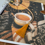 Load image into Gallery viewer, Gold Tassel Bookmark - Choose Size - Minimal Luxe Aesthetic - Ring Planner Accessories - Filofax, Kikki K
